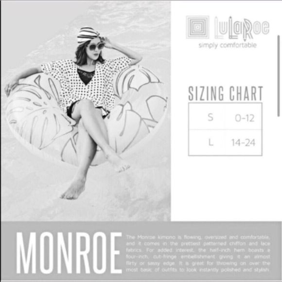 LulaRoe Monroe Kimono Coverup - Picture 7 of 7